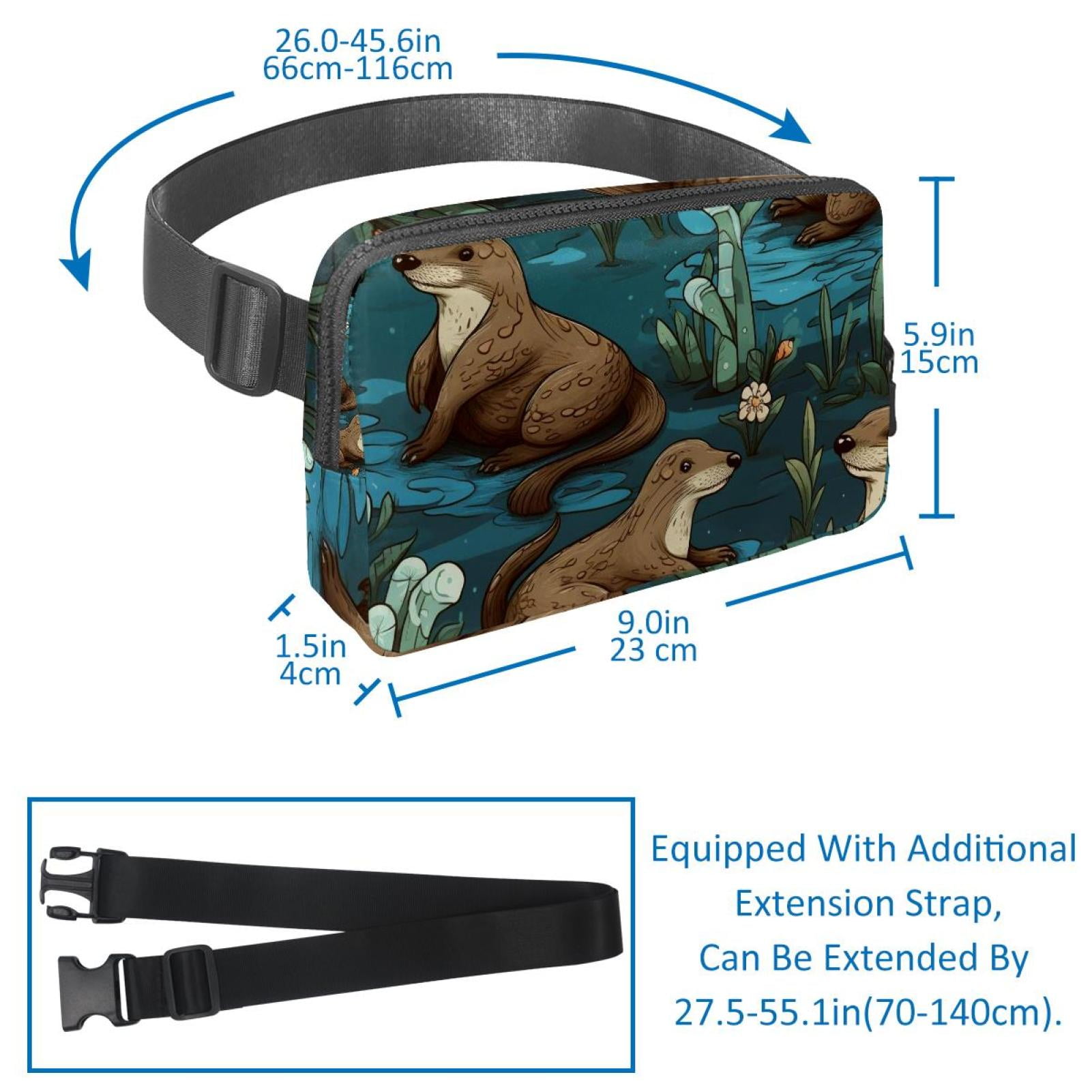 Platypus Lightweight Adjustable Waist Bag Fanny Pack with Extension Strap - Unisex Fitness Running Belt