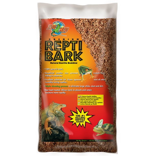 Zoo Med ReptiBark Natural Reptile Bedding, 24 qt