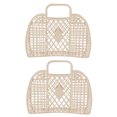 thumbnail image 1 of CSChome Bath Storage Basket Storage Basket with Handle: Large Capacity Hollow Design Beach Sundries Container, Home Supplies Organizer, 1 of 7