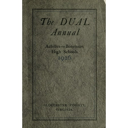 (Custom Reprint) Yearbook: 1926 Botetourt High School - Post Yearbook (Gloucester, VA)