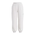 thumbnail image 6 of Womens Sweatpants Fashion Casual Solid Color Pocket Elastic Waist Double Side Pocket Tapered Cuffed Hem Casual Pants Long Pants for Everyday Wear Sweatpants for Women, 6 of 7