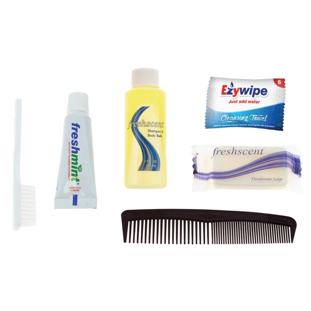 6 Piece Bulk Hygiene Kits for Disaster Preparedness, Emergencies