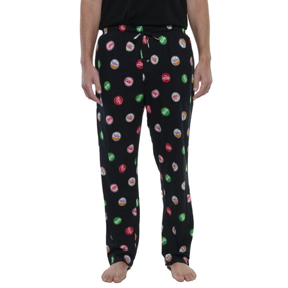 Mens Coca Cola Soda Bottle Cap Pajama Pants Loungewear