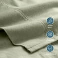 thumbnail image 3 of Bare Home Luxury 100% Cotton Flannel Full Sheet Set, Deep Pocket, 4-Piece, Sage, 3 of 10