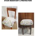 thumbnail image 6 of Dining Room Chair Seat Covers, Flower Spring Wildflowers Vintage Farm Watercolor Floral Leaf Plant Removable Stretch Cushion Slipcovers Protector for Holiday Party Festival, Set of 4, 6 of 6