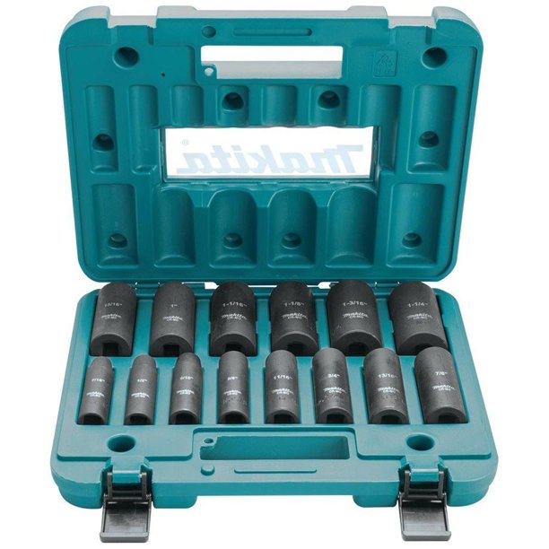 Makita A96372 1/2Inch Drive 6Point 14Pc. Deep Well Impact Socket