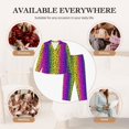 thumbnail image 7 of Vsdgher Animal Paw Rainbow Pajamas Set Long Sleeve Sleepwear Womens Button Down Nightwear Pj Sets-Small, 7 of 7