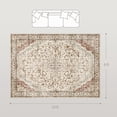 thumbnail image 3 of HOMCOM Machine Washable Area Rug 8x10, Non-Slip Floor Carpet, Mixed-Brown, 3 of 8