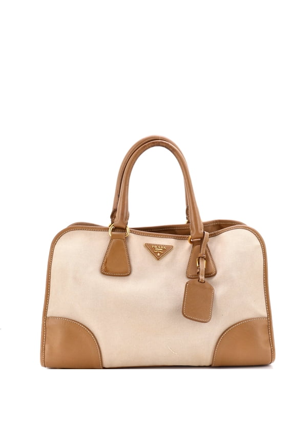 Pre-Owned Convertible Tote Canvas and Saffiano Leather Large By Rebag