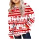 thumbnail image 2 of Sudadera con capucha para niños, moderna, informal, holgada, con estampado de manga larga, gorro con bolsillo de cuerda, sudadera de poliéster para niños., 2 of 5