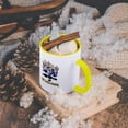 thumbnail image 5 of 3dRose, Ten Lords a-Leaping, 15oz Two-Tone Yellow Mug, 5 of 7