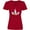 Red, variant on Inktastic Unicorn Face Women's V-Neck T-Shirt