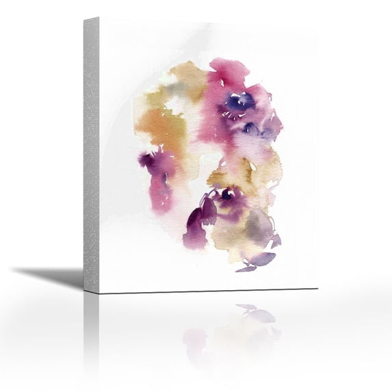 Abstract Floral I - Contemporary Fine Art Giclee on Canvas Gallery Wrap - wall décor - Art painting - 21 x 27 Inch - Ready to Hang