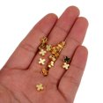 thumbnail image 4 of 40 Pcs Gold Plated Beads for Diy Projects Experienced Jewelry Makers Round Gold Cross Design, 4 of 9