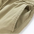 thumbnail image 6 of Up to 65% off Big And Tall Swim Trunks for Men Ndbuld Men's Plus Size Cargo Shorts Multi-Pockets Relaxed Summer Beach Shorts Pants Khaki 2XL, 6 of 8