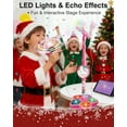 thumbnail image 5 of Star Microphone with Stand, All in One Microphone Toy Built-In Colorful Lights, Echo Effects, Adjustable Height Karaoke Microphones Machine,Great Holiday Birthday Gift, 5 of 9