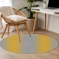 thumbnail image 4 of Round Rugs 3Ft, Yellow Ombre Round Area Rug Washable Indoor Throw Carpet, Grey Modern Art Farmhouse Small Non Slip Circle Rug for Bedroom Living Room Home Decor Aesthetic, 4 of 8
