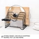 thumbnail image 4 of Estante De Almacenamiento Para Cocina, Tabla De Cortar, Soporte Para Tapa De Olla, Estante De Almacenamiento Superior De Mesa Multifuncional Minnieouse HA021141-00, 4 of 7