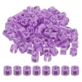 thumbnail image 1 of Clothes Hanger Markers Number 56 Tags Garment Size Tag Hanger Clips Round Color Coding Label, Purple Pink 100Pcs, 1 of 6