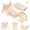 Nature, variant on Buballino Pikler Triangle Set, Wood, 3 Piece
