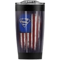 thumbnail image 1 of Superman Old Glory Shield Stainless Steel Tumbler 20 oz Coffee Travel Mug/Cup, Vacuum Insulated & Double Wall with Leakproof Sliding Lid | Great for Hot Drinks and Cold Beverages, 1 of 7