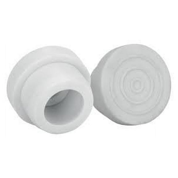 Set of Two White Ladder Bumpers for Swimming Pool Ladders