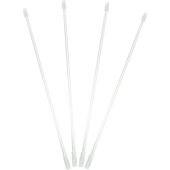 LAMIRO 4 Sets Drapery Wand Curtain Pull Rod Vertical Blinds Rod with Hook Handle