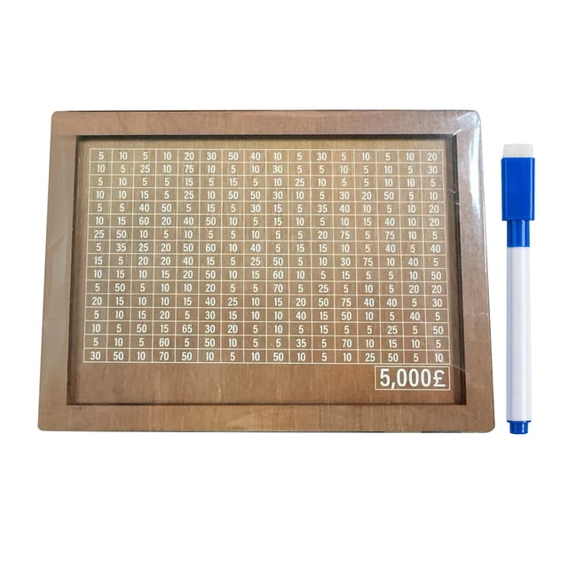 Fiudx Hucha de Madera con Dinero y Números, con Contador, para Manualidades, Portátil, para Ahorrar Dinero, para Adultos y Niños.