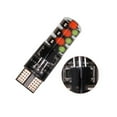 thumbnail image 5 of T10 194 168 w5w RGB LED Remote Atmosphere light Bulbs,12v 7 Color Changing Car with Bulbs LED Strobe fo light Remote, 5 of 7