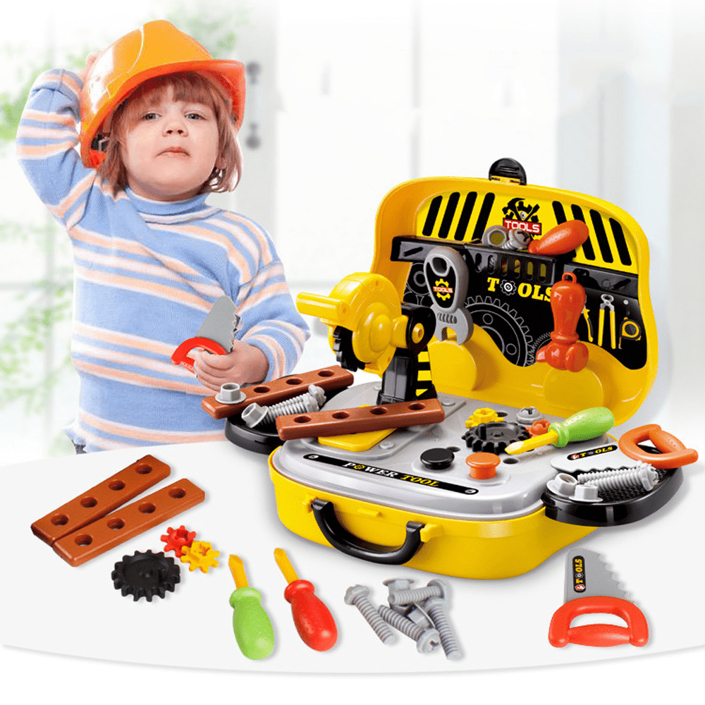 カーペンターセット Kids Tool Sets for Boys Age 2-4 Childs Carpenter Preschool Fixing