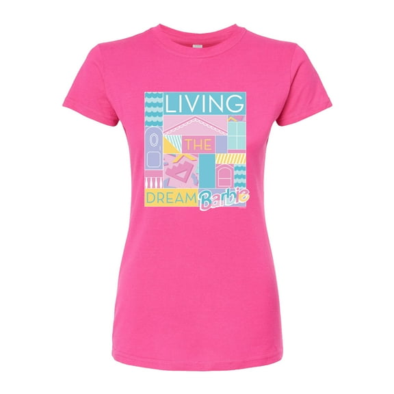Barbie - Loving & Living the Dream - Juniors Fitted Graphic T-Shirt