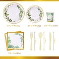 thumbnail image 3 of Boosolo Baby Shower Decorations DC20&nbsp;Green Plates and Napkins Supplies, Green Theme Supplies-Disposable Plate,Cups, Napkins Cutlery for Wedding Bridal Baby Shower Supplies(Severs 25) … …, 3 of 3