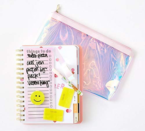 Pink Ban.do Ultimate Planner Pack and More Paper Tape Pencil Pouch with Stickers Pencils 