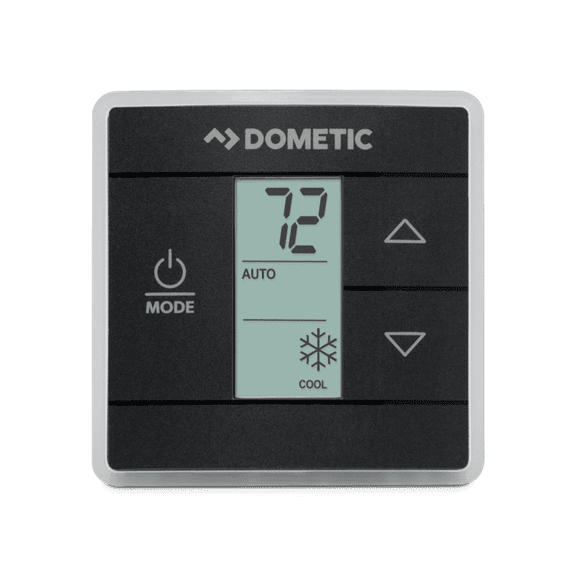 Dometic 3316250.712 Black Digital Temperature Display Wall Thermostat