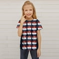 thumbnail image 3 of Ketyyh-chn99 Girls Tops Baby Girl Summer Clothes Short Sleeve Shirt Tops Girls Summer Clothes Navy,5-6 Years, 3 of 4