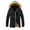 Dark Blue, variant on Winter Jackets for Men, Men's Winter Thickened Plus Size Padded Windproof Warm Cotton Padded Coat
