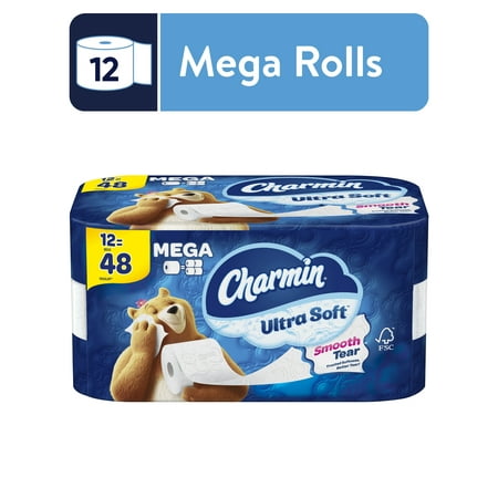 Charmin Ultra Soft Toilet Paper 12 Mega Rolls, 224 Sheets per Roll, 2688 Total Sheets