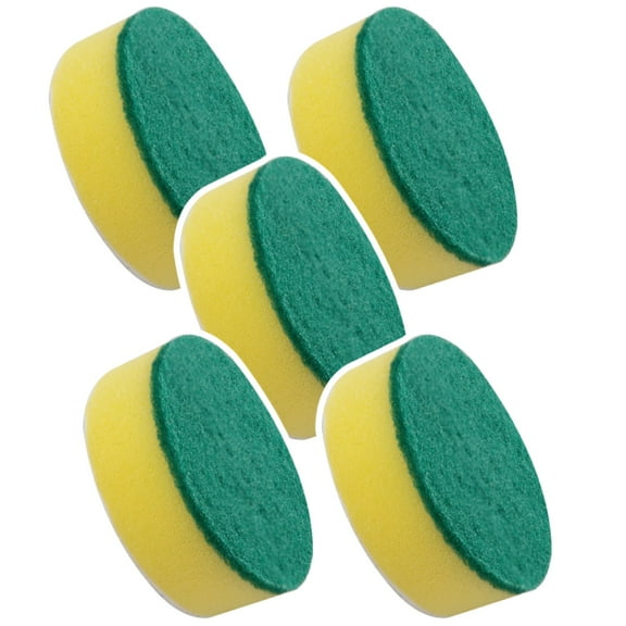 Horsepower 5 Heavy-Duty Sponges for Cordless & Rechargeable Scrubber, AS-SEEN-ON-TV, Long-Lasting Scouring Pads Perfect for Cleaning Dishes, Removing Grease and Grime