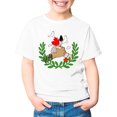 thumbnail image 4 of MUXiin Boys T Shirts Solid Color Cute Funny Short Sleeve T Shirt Top Loose Soft Sports T-Shirt Clothes for Children, 4 of 4