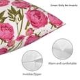 thumbnail image 4 of Rateoe Rose Flowers Pattern Throw Pillow Cover Premium Pillow Stuffer Sham Square for Decorative Cushion Bed Couch Sofa(Pillow insert not included), 4 of 8