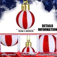 thumbnail image 2 of 54 piezas de adornos de bolas del 4 de julio para árbol, decoraciones rojas, blancas y azules, adornos de bolas patrióticos, adornos colgantes del Día de la Independencia para regalos de fiesta,, 2 of 6