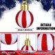 thumbnail image 2 of Adornos festivos para el Día de la Independencia, bolas colgantes con elementos de la bandera estadounidense, adornos patrióticos para uso en exteriores e interiores, adecuados para carnavales, 2 of 6