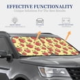 thumbnail image 3 of Kdxio Apple Print 2-Piece Sun Shade Front Windshield - Foldable Car Front Window Sunshades For Most Sedans Suv Truck, 3 of 6
