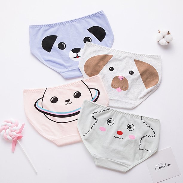 Little Girls' Soft Cotton Underwear Kids Cool Breathable Comfort Panty
