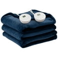 thumbnail image 1 of Gymax Electric Heated Blanket, Queen Size, 84''x90'', Blue, Timer, 1 of 9