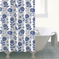thumbnail image 4 of Pioneer Flower Floral Print Pattern Shower Curtain 72"x84", Bathroom Decorative Shower Curtain Set with 12 Hooks, Waterproof Washable, 4 of 6