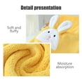 thumbnail image 6 of Easter Bunny Bath Towel Set | Yellow Thickened Corals Velvet | Highly Absorbent & Quick Dry | 75X35Cm & 70X140Cm Towels | Soft Polyester Holiday Gift for Kids, 6 of 6