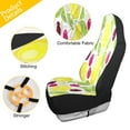 thumbnail image 4 of Lemons cherries summer pattern fruit Car Seat Cover 2 Piece Set Saddle Blanket Carseat Universal Fit for Vehicle Sedan SUV, 4 of 5