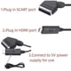 thumbnail image 3 of SCART to HDMI Converter SCART to HDMI Adapter Video Audio Converter Video Cable, 3 of 5