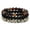 Agate + Spots, variant on Set of 3 Natural Stone Beaded Bracelets - 8mm Crystal Agate Handmade Stretch Bracelets